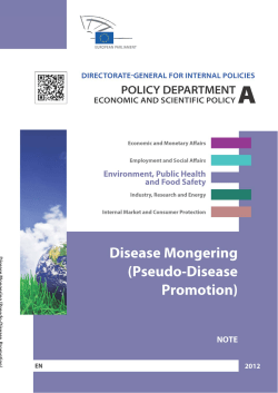 Disease mongering (pseudo-disease promotion)