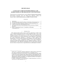 Language Games of International Law