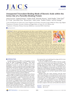 Unexpected Tricovalent Binding Mode of Boronic Acids within the