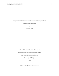 Intergenerational Ambivalence from Adolescence to Young