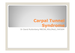 Carpal Tunnel Syndrome