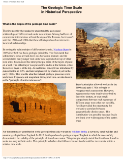 History of Geologic Time Scale