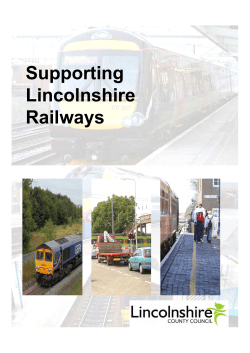 Lincolnshire Rail Strategy (April 2010)