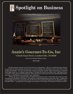 Annie`s Gourmet-To-Go, Inc
