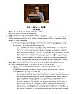 Active Viewers Guide Trumbo