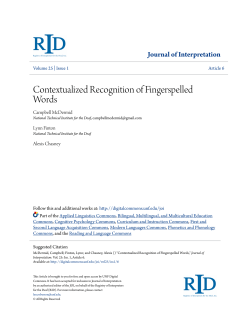 Contextualized Recognition of Fingerspelled Words