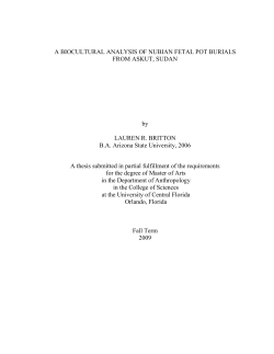 Thesis – Fall 2009 () - UCF College of Sciences