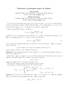 Finiteness of pretangent spaces at infinity