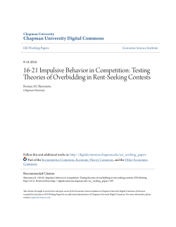 16-21 Impulsive Behavior in Competition: Testing Theories of