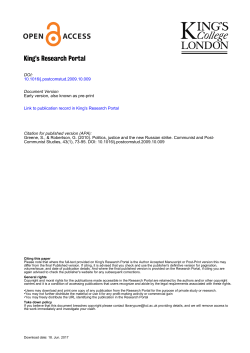 King`s Research Portal