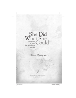 She Did What She Could - Tyndale House Publishers