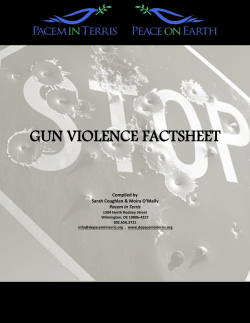 Our Gun Violence Fact Sheet