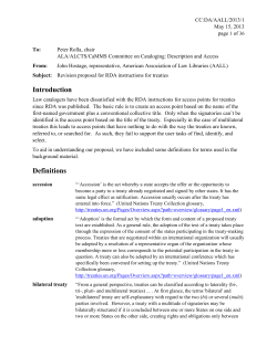 Revision proposal for RDA instructions for treaties