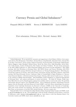 Currency Premia and Global Imbalances