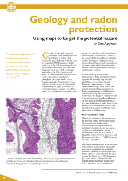 Geology and radon protection