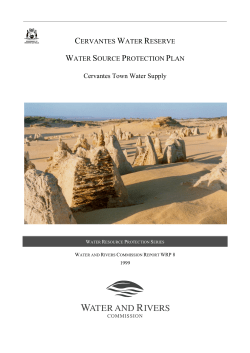 Cervantes water reserve water source protection plan Cervantes