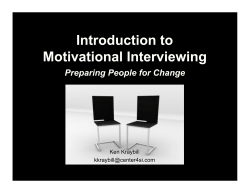 Motivational Interviewing Slides