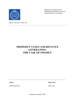 property taxes and revenue generation