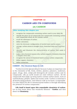 carbon and its compounds