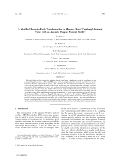 A Modified Beam-to-Earth Transformation to Measure Short