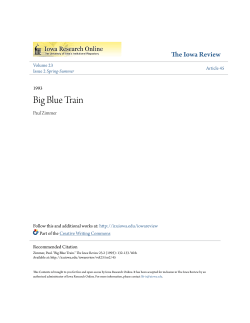 Big Blue Train - Iowa Research Online