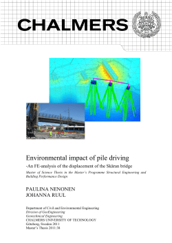 Environmental impact of pile driving