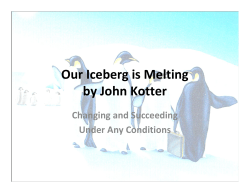 Our Iceberg is Melting - Asheboro City Schools