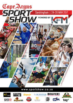Brochure - Cape Argus Sports Show