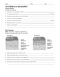 12.4 What is a soil profile?