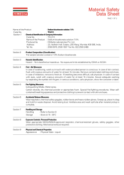 Name of the Product : Sodium bicarbonate solution 7.5% Code No