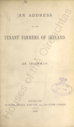 TENANT FARMERS OF IRELAND.