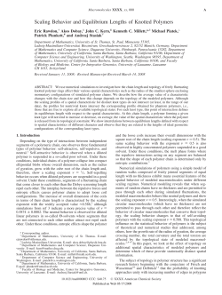 Scaling Behavior and Equilibrium Lengths of Knotted