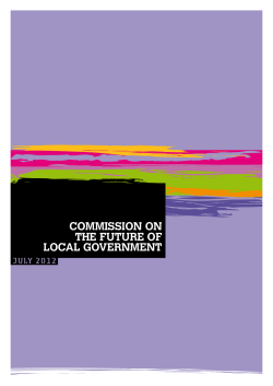 commission on the future of local government