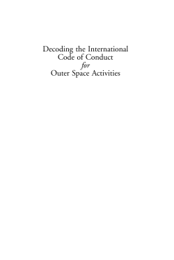 Decoding the International Code of Conduct for Outer Space Activities