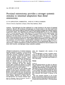 stimulus to intestinal adaptation than distal
