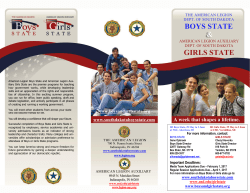 boys state girls state - South Dakota American Legion