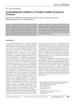 Small-Molecule Inhibitors of Sodium Iodide Symporter Function