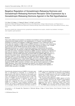 Negative Regulation of Gonadotropin
