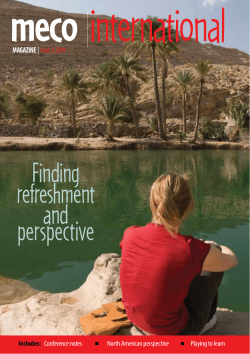 Finding refreshment and perspective
