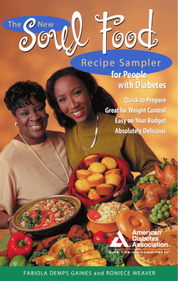 Soul Food Recipe Sampler for People with Diabetes