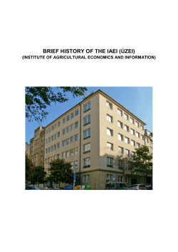 BRIEF HISTORY OF THE IAEI (&Uacute;ZEI)