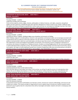 sls summer session 2017 seminar descriptions