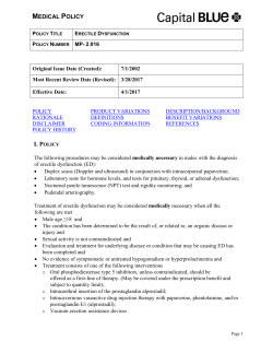 Erectile Dysfunction