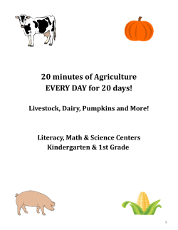 20 minutes of Agriculture EVERY DAY for 20 days!