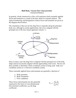Bluff Body, Viscous Flow Characteristics