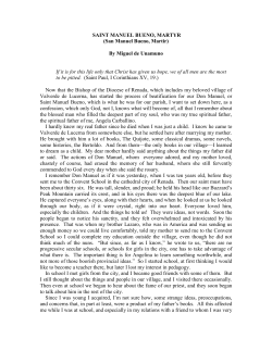 SAINT MANUEL BUENO, MARTYR