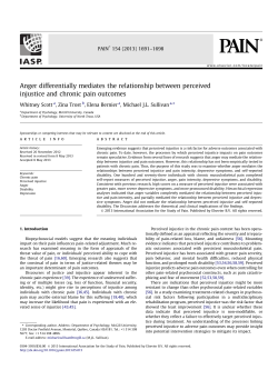 Anger differentially mediates the relationship between perceived