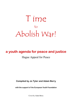 Time to Abolish War - Hague Appeal for Peace
