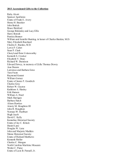 CBR 2014 Complete Donor List