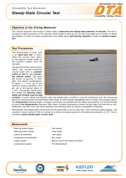 Station&auml;re Kreisfahrt - Steady-State Circular Test